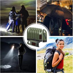 Solar Hand Crank Flashlight LED Dynamo Hand Press Torch Portable Camping Survival Lamp Outdoor Home Power Emergency Light