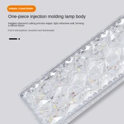 E27 LED Lamp Strip Tube Lighting Ac85-265V 18W/24W 6000K Bulb Adjustable Direction 360° Indoor Cold White Long Crystal Bulb