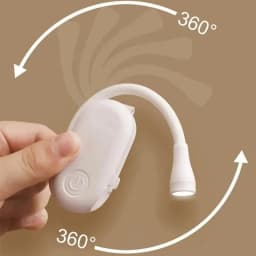 Trichromatic Temperature Dimming LED Reading Light Type-C Charging Compact Portable Lighting with 3-24 Hours Battery Life