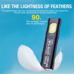 LED COB Flashlight Type C Rechargeable 600LM Portable Mini Torch Pocket Lantern Flood Work Light With Magnet For Emergency