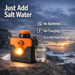 Household Emergency Saltwater Lamp Portable High Beam Flashlight Outdoor Hiking Exploration Light