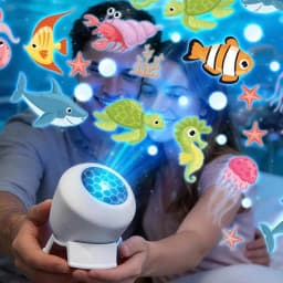 LED Starry Ocean Projector Light, Ocean Rotating Dynamic Projection Night Light, USB Plug-in Ambient Lamp, Decorative Lighting