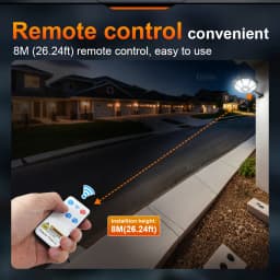 98000000LM Solar Lights Outdoor Street Light Motion Sensor Remote Control Outdoor Solar Lamp Spotlight for Wall Garden Courtyard