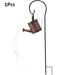 1/2Pcs Solar Lights Outdoor Watering Can LED Lamp Waterproof Hanging Lantern String Waterfall Decorative or Yard Patio Garden