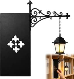 Vintage Gothic Metal Reading Lamp LED Night Light Ornament Book Decor Hanging Bookshelf Lamp for study Home Library