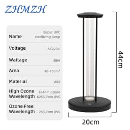 110V 220V UVC Quartz Germicidal Light Ultraviolet Lamp Household UV Disinfection Kill Mites Remote Control Sterilizer Ozone Free