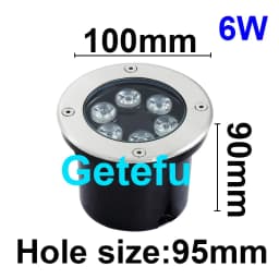 LED Garden Light Underground 3W 5W7W10W 12W Waterproof IP67 Outdoor Floor Recessed Spotlight Outside Deck Lighting 220V DC12V24V