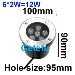 LED Garden Light Underground 3W 5W7W10W 12W Waterproof IP67 Outdoor Floor Recessed Spotlight Outside Deck Lighting 220V DC12V24V