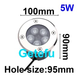 LED Garden Light Underground 3W 5W7W10W 12W Waterproof IP67 Outdoor Floor Recessed Spotlight Outside Deck Lighting 220V DC12V24V
