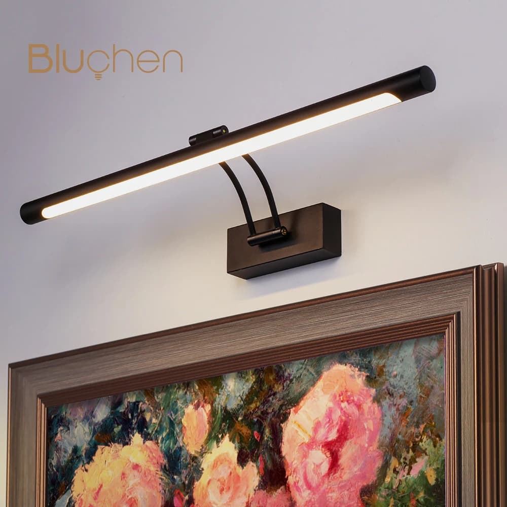 LED Wall Light Indoor 8W 12W Modern Wall Sconce Light AC90-260V Bathroom Lighting over Mirror Black Silver