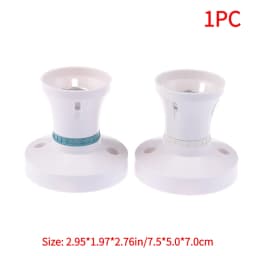 High-power E27 Screw Ceiling Lamp Head LED Lamp Holder Desktop Led Lighting Base Socket Home Heat Resistant Round Lamp Holder.