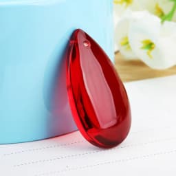 Camal 10pcs 36mm Flat Waterdrop Crystal Pendant Prisms Chandelier Wedding Party Curtain Christmas Hanging Ornaments Decoration