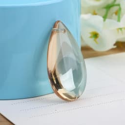 Camal 10pcs 36mm Flat Waterdrop Crystal Pendant Prisms Chandelier Wedding Party Curtain Christmas Hanging Ornaments Decoration