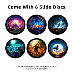 Galaxy Projector Pro Disc Device Not Included Halloween Version Realistic Planetarium Night Light 6 Film Discs 4K HD Birthday
