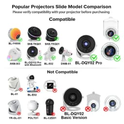 Galaxy Projector Pro Disc Device Not Included Halloween Version Realistic Planetarium Night Light 6 Film Discs 4K HD Birthday