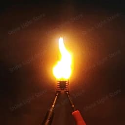 10/30/50/100pcs LED Flash Candle Flame DC3V 20mA Retro Edison LED Filament WarmWhite Diode LED Bead Accessories Light DIY