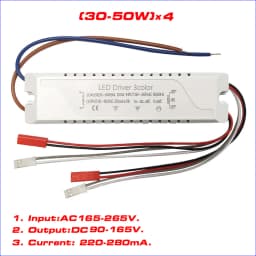 LED Driver Current 220mA 20-40W/40-60W SMD PCB light Ceiling Power Supply 3 color Double Output lighting transformers AC165-265V