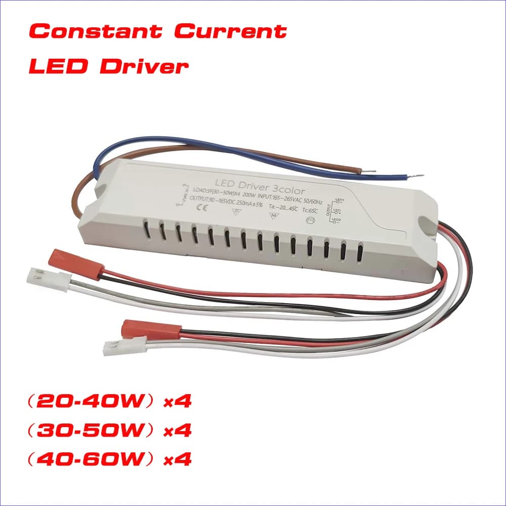 LED Driver Current 220mA 20-40W/40-60W SMD PCB light Ceiling Power Supply 3 color Double Output lighting transformers AC165-265V