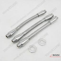 1/5/10pc Dia6mm LED Gooseneck Desk Lamp Soft Flexible Light Holder 10/20/30CM Table Lamp Lights Accessories LED Hose Metal Pipe