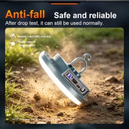 8000000LM Outdoor Camping Light Type-C Rechargeable Portable Lamp Emergency Night Market LED Camping Tent Light With Magnet Hook