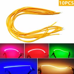 10PCS COB LED Flexible Ultra Slim Filament 3V Spiral Bulb Filament Retro Edison Bulb Lamp Parts Diode Lighting Strip Decoration