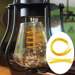 10PCS COB LED Flexible Ultra Slim Filament 3V Spiral Bulb Filament Retro Edison Bulb Lamp Parts Diode Lighting Strip Decoration