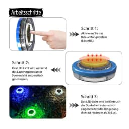 Solar Swimming Pool Lights Ip68 LED Pool Lights That Float & Glow Waterproof Long Lasting Outdoor Light up Pool Light for Garden