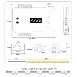 Stair Motion Sensor Light Strip 4-40 Steps Stairs LED Strip Daylight Sensor Stair Lighting Stair LED Strip Easy Insallation