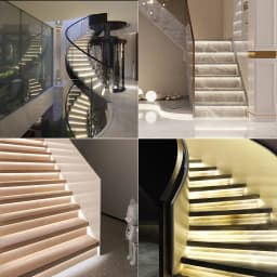 Stair Motion Sensor Light Strip 4-40 Steps Stairs LED Strip Daylight Sensor Stair Lighting Stair LED Strip Easy Insallation