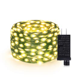 24V LED Christmas lights Green Wire Leather Fairy Lights String 50M 100M Waterproof Outdoor Garden Party Wedding Garland Decor J
