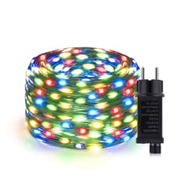 24V LED Christmas lights Green Wire Leather Fairy Lights String 50M 100M Waterproof Outdoor Garden Party Wedding Garland Decor J