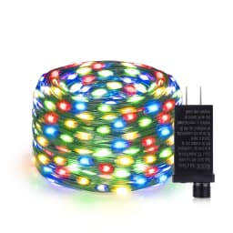 24V LED Christmas lights Green Wire Leather Fairy Lights String 50M 100M Waterproof Outdoor Garden Party Wedding Garland Decor J