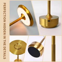 GGbingo USB Rechargeable LED Desk Lamp Touch Dimming Portable Desk Light Coffee Shop Vintage Decoration Atmosphere Light