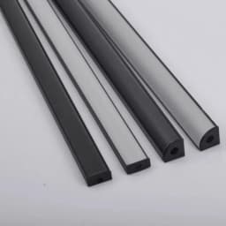 1-30Pcs/lot LED Aluminum profile 0.5m/pcs U/V shape Corner for 5050 2835 LED Strip Bar Lamp channel Holder White/Black Cover