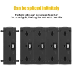 1~4Pack Solar Wall Lights Outdoor 16LED Waterproof Lamp Up And Down Convex Lens Lighting For Garden Landscape Balcony Decoration