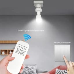 Wireless Remote Control E27 Light Socket Smart Switch LED Lamp Base House Timer Switch WiFi Light Bulb Holder Room Smart Device