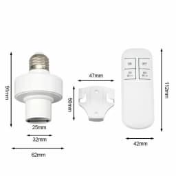 Wireless Remote Control E27 Light Socket Smart Switch LED Lamp Base House Timer Switch WiFi Light Bulb Holder Room Smart Device