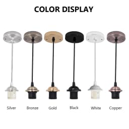 AC 220V Vintage Edison Lamp Base E27 Socket Bulb Ceiling Light Pendant Light Holder for Retro Incandescent Home Decor