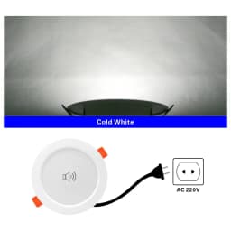 2pcs/lot Led Downlight 5W 7W 9W 220V Sound Sensor Ceiling Light 2.5/3/4 inch Round Led Panel Down Light Voice Control Spotlight