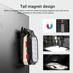 Multifunctional COB Portable Work Light USB Rechargeable Emergency Repair Light Mobile Light Source Flashlight