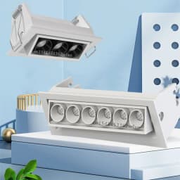 Dimmable Mini COB Downlight Spotlight Recessed Linear Light 6W12W24W Grille Light LED Ceiling Light Home Store Interior Lighting