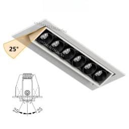 Dimmable Mini COB Downlight Spotlight Recessed Linear Light 6W12W24W Grille Light LED Ceiling Light Home Store Interior Lighting