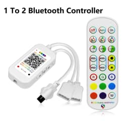 DC12V/24V 1 to 1 Or 1 to 2 Bluetooth APP RGB LED Controller With Remote control For 4 Pin 12V/24V RGB LED strip light