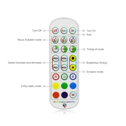 DC12V/24V 1 to 1 Or 1 to 2 Bluetooth APP RGB LED Controller With Remote control For 4 Pin 12V/24V RGB LED strip light