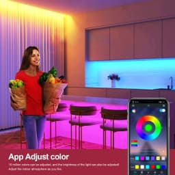 DC12V/24V 1 to 1 Or 1 to 2 Bluetooth APP RGB LED Controller With Remote control For 4 Pin 12V/24V RGB LED strip light