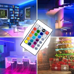 Mini 24key IR Remote Controller RGB Led Light Strip Wireless Receiver For 3528 5050 DC 12V Home Living Room Lighting Night Lamp