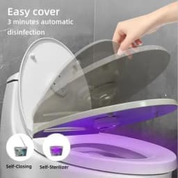 UV Toilet Sterilizer Smart Electric Toilet Sterilizer Aromatherapy Toilet Cleaner IPX4 Waterproof UV Lamp For Washrooms