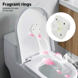 UV Toilet Sterilizer Smart Electric Toilet Sterilizer Aromatherapy Toilet Cleaner IPX4 Waterproof UV Lamp For Washrooms