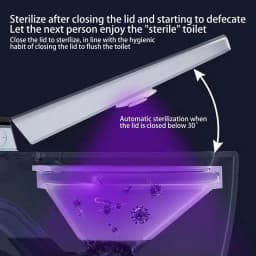 UV Toilet Sterilizer Smart Electric Toilet Sterilizer Aromatherapy Toilet Cleaner IPX4 Waterproof UV Lamp For Washrooms