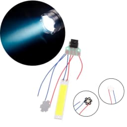 Flashlight DIY Accessories Double LED Light Board With Control Switch DC 3.7-5V Night Lighting Desk Lamp